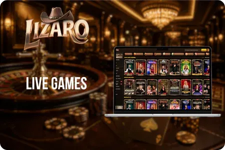 Lizaro Casino live and instant games